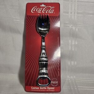 Coca-Cola Red and Silver Spork with Bottle Opener